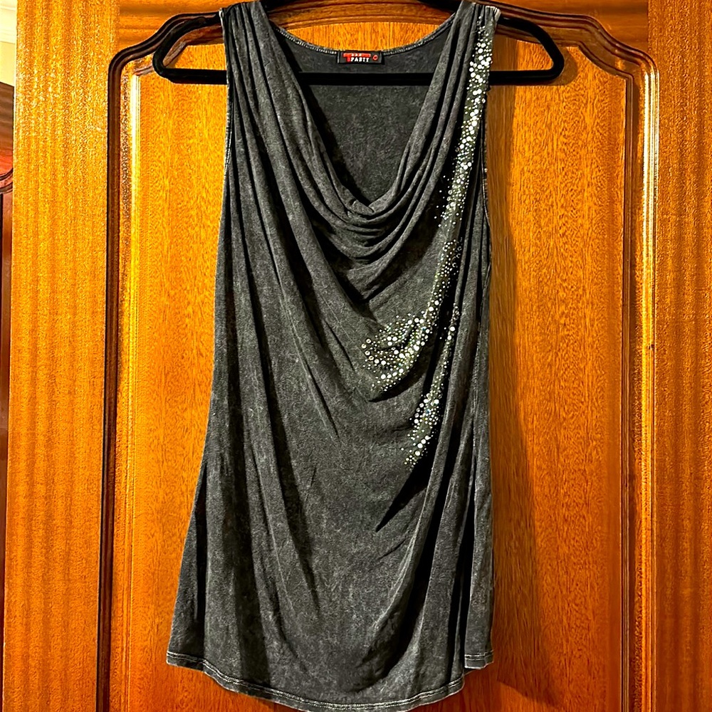TParty embellished tunic tank